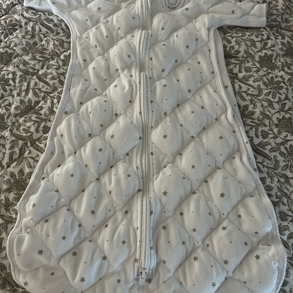 White Weighted Sleep Sack- Dreamland Baby